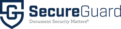 SecureGuard logo with text 'Document Security Matters' on a white background