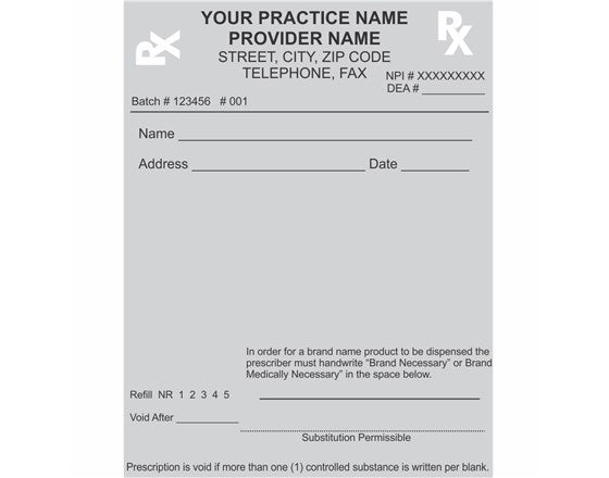 Delaware Prescription Pads