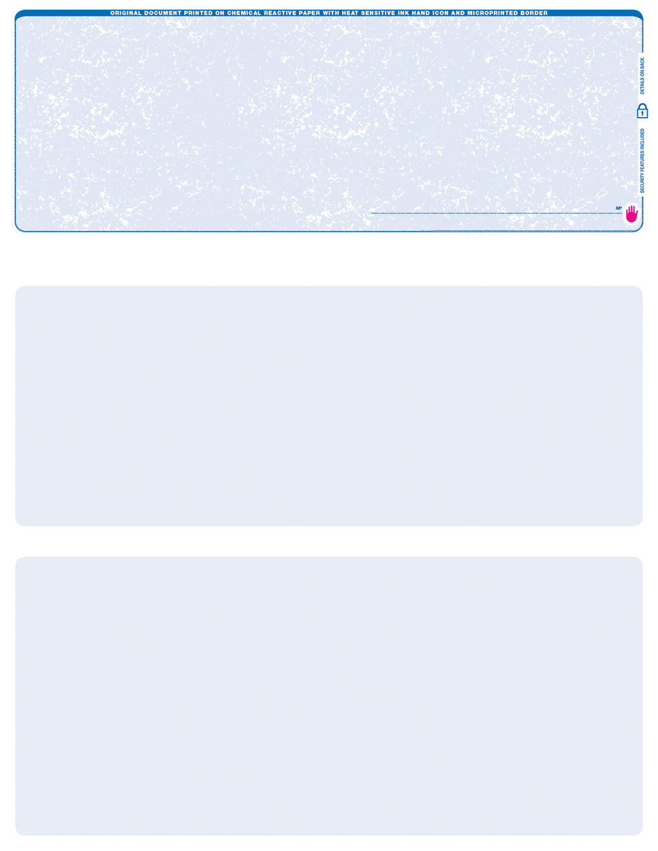 BLANK TOP LASER CHECK – LQAP – BLUE SPECKLED