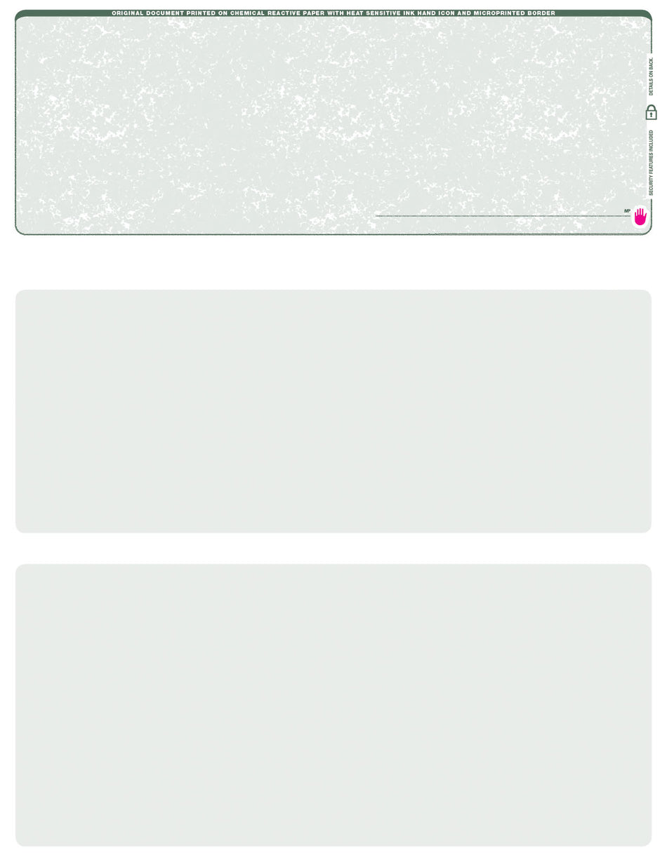 BLANK TOP LASER CHECK – LQAP – GREEN SPECKLED