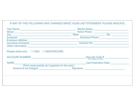 Credit card authorization form with fields for personal information and payment details.