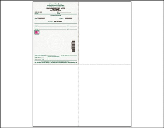 New Jersey Rx Paper Mid-wife Format