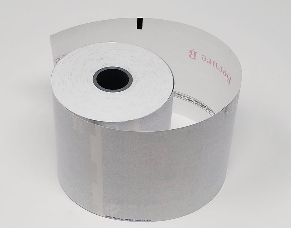 Roll of thermal paper with 'Secure ID' branding on a white background