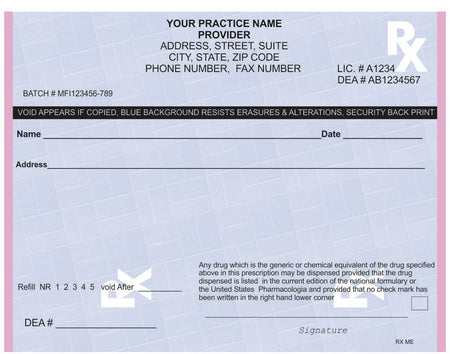 Maine Prescription Pads
