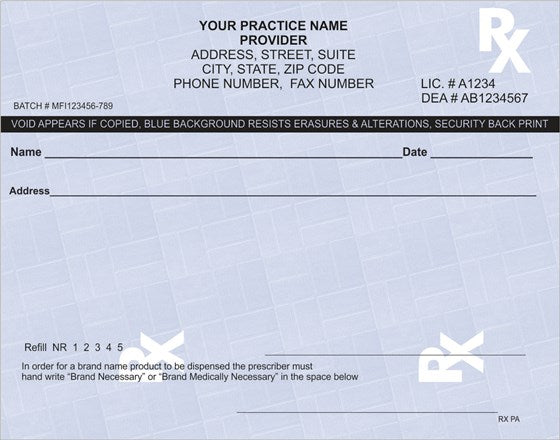 Pennsylvania Prescription Pads