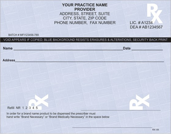 Virginia Prescription Pads