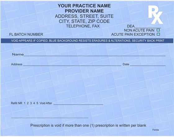 Florida Prescription Pads