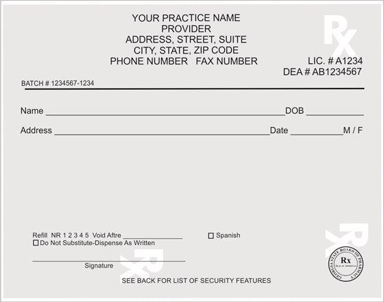 Georgia Prescription Pads