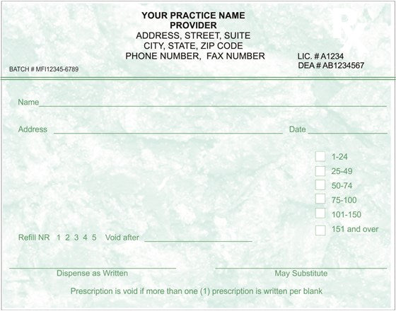 Kentucky Prescription Pads