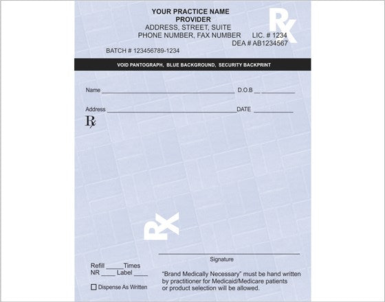 Louisiana Prescription Pads